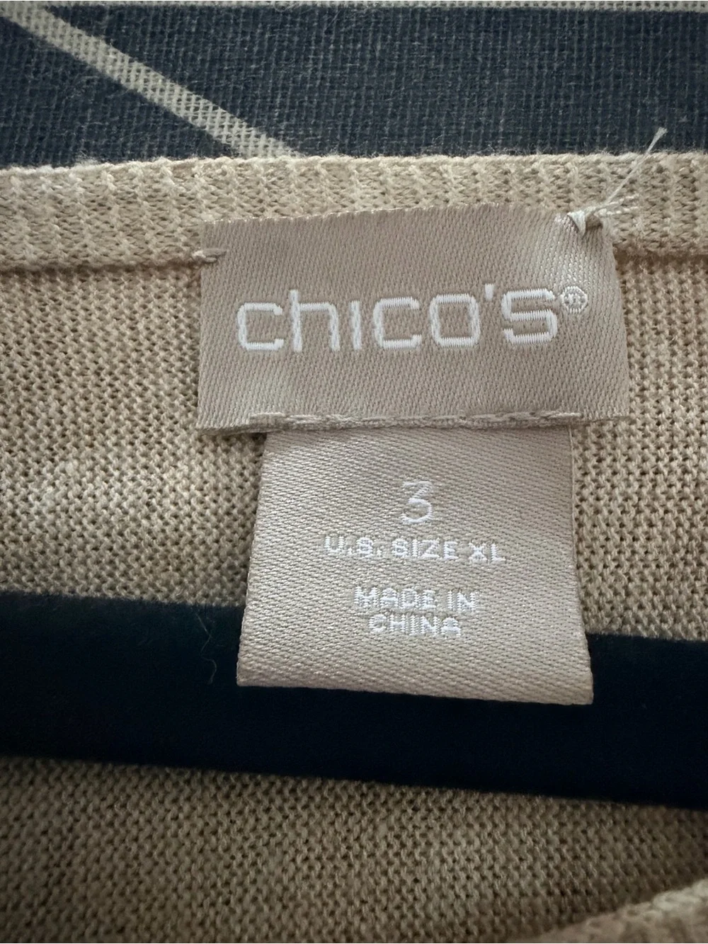 Chico's Soft Scoop Neck Sweater in Light Taupe